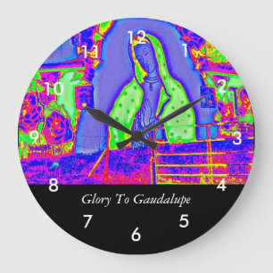 Ruhm nach Guadalupe Große Wanduhr