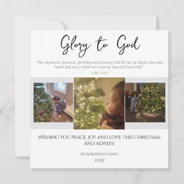 Ruhm zu Gott Moderne einfache Schrift Weihnachten