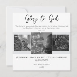 Ruhm zu Gott Moderne einfache Schrift Weihnachten