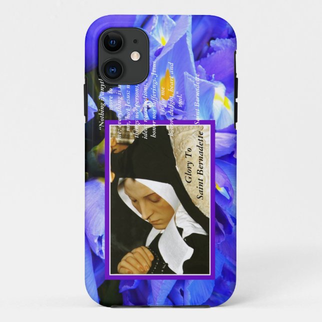 Ruhm zu Saint Bernadette Case-Mate iPhone Hülle (Rückseite)