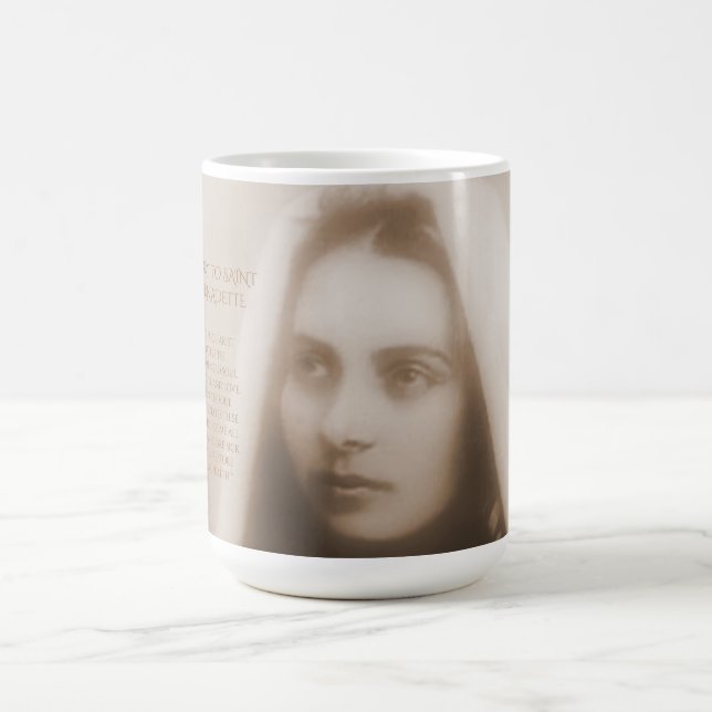 Ruhm zu Saint Bernadette Kaffeetasse (Mittel)