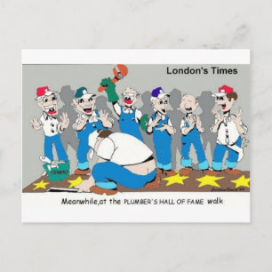 Ruhmeshätte der Klempner Lustige Geschenke & Samml Postkarte