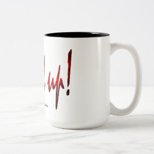 Rühr es um zweifarbige tasse