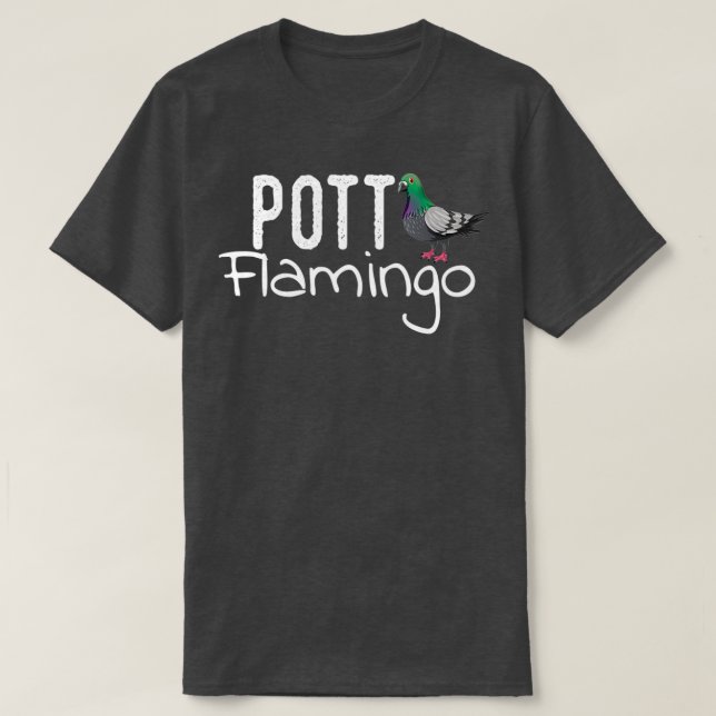 Ruhrpott Flamingo Ruhrgebiet Gift pigeon Funny 1 T-Shirt (Design vorne)