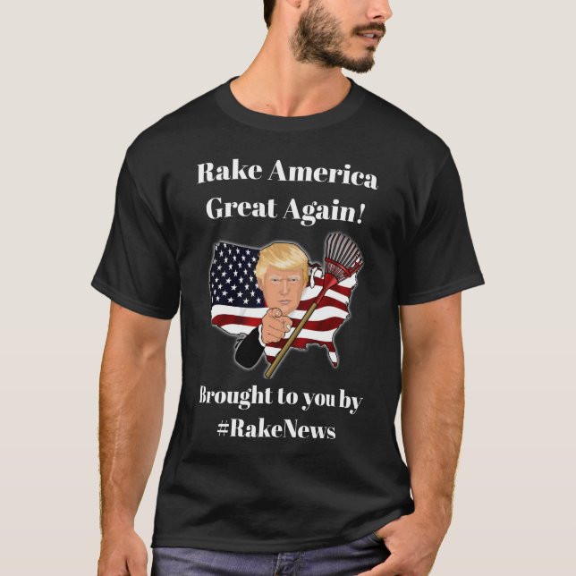 Rührstange Amerika groß wieder, Trumpf-Spaß T-Shirt (Vorderseite)