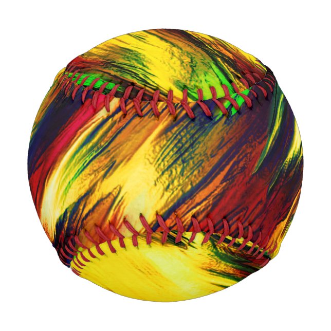 Rührt von rot bis gelb, ein wenig grün baseball (Rückseite)