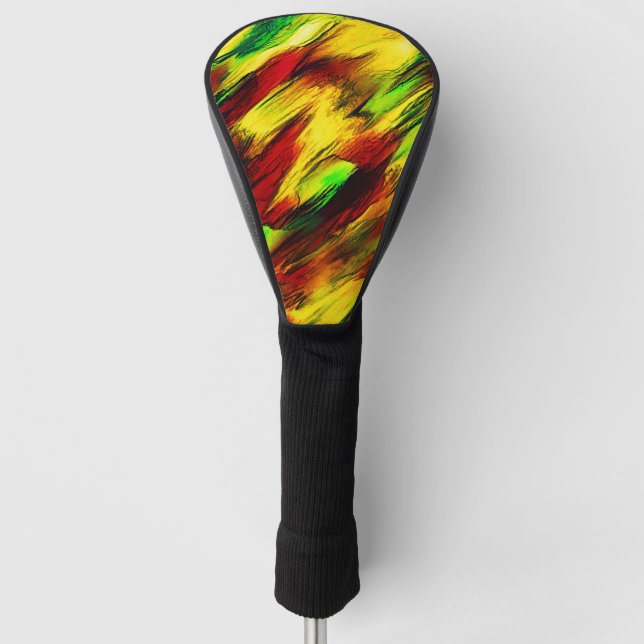 Rührt von rot bis gelb, ein wenig grün golf headcover (Vorderseite)