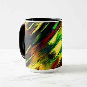 Rührt von rot bis gelb, ein wenig grün tasse