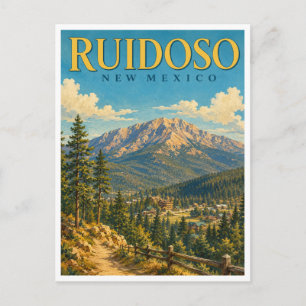 Ruidoso New Mexico Sierra Blanca GeoSaga Postkarte