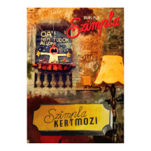 Ruin Pub in Budapest Can't sleep & Szimpla sign