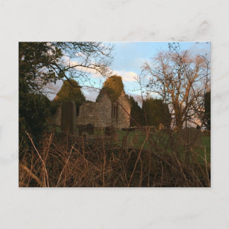 Ruine Church in Sunset Postkarte