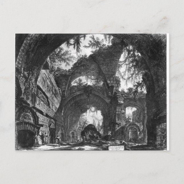 Ruined Gallery of the Villa Adriana at Tivoli Postkarte (Vorderseite)