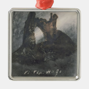 Ruinen an Groz-Nez, an Jersey oder am Bogen Ornament Aus Metall