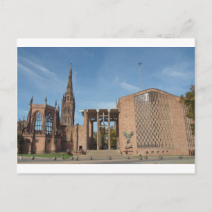 Ruinen der bombardierten Kathedrale St. Michael, C Postkarte