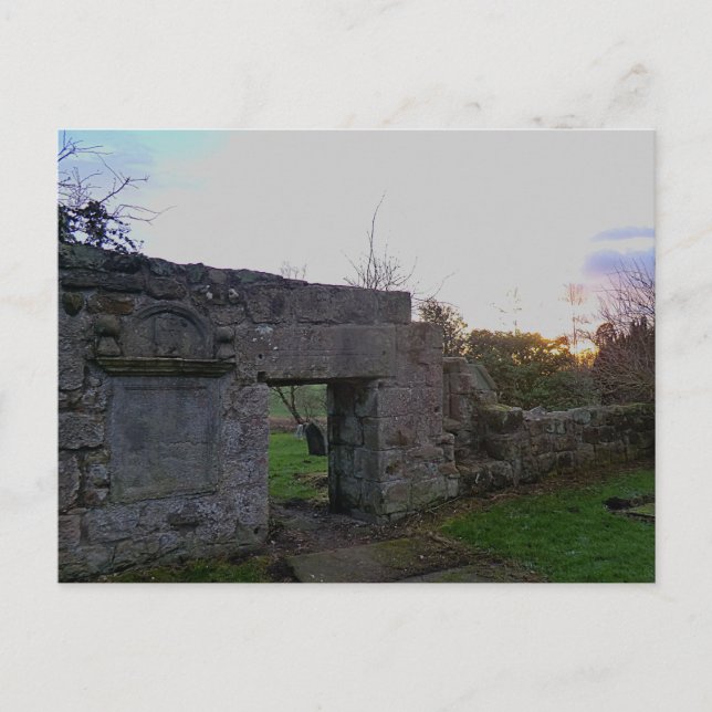 Ruinen der Culross Church: Schwarzer Kirk von Outl Postkarte (Vorderseite)