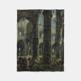 Ruinen der gotischen Kirche (von Carl Blechen) Fleecedecke