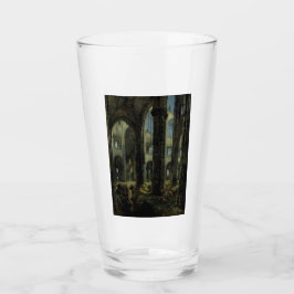 Ruinen der gotischen Kirche (von Carl Blechen) Glas