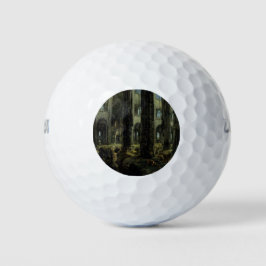Ruinen der gotischen Kirche (von Carl Blechen) Golfball