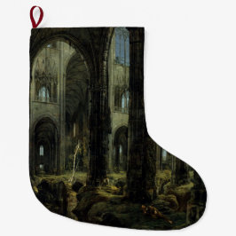Ruinen der gotischen Kirche (von Carl Blechen) Großer Weihnachtsstrumpf