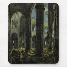Ruinen der gotischen Kirche (von Carl Blechen) Mousepad