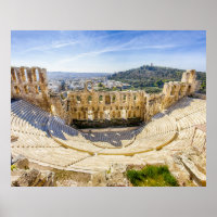 Ruinen des alten Theaters Herodion Atticus
