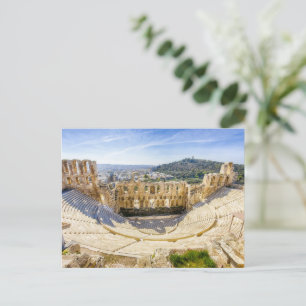 Ruinen des antiken Theaters Herodion Atticus Postkarte