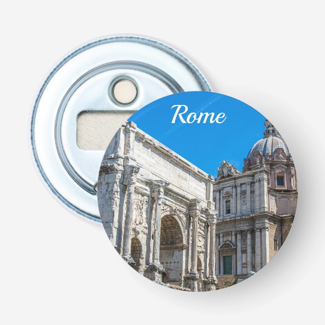 Ruinen des Römischen Forums in Rom, Italien Flaschenöffner (Vorderseite)