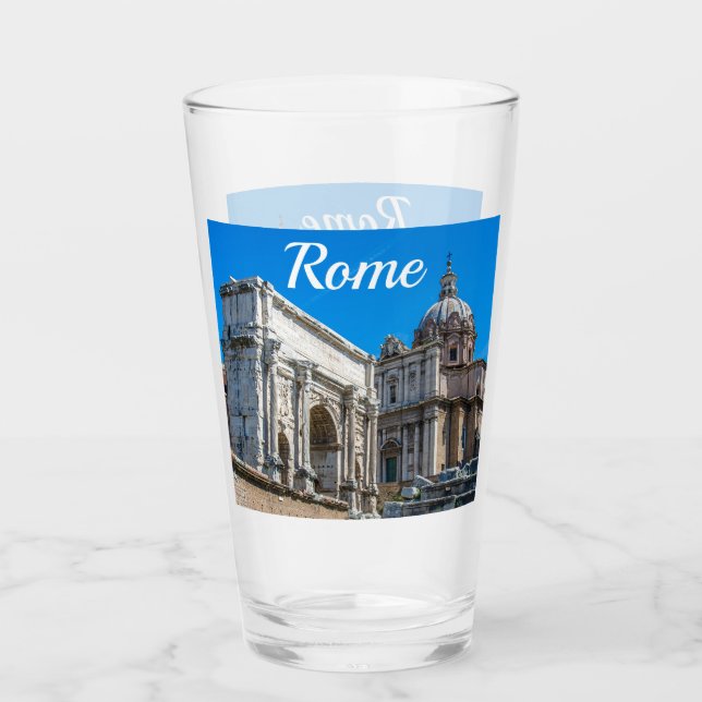 Ruinen des Römischen Forums in Rom, Italien Glas (Vorderseite)
