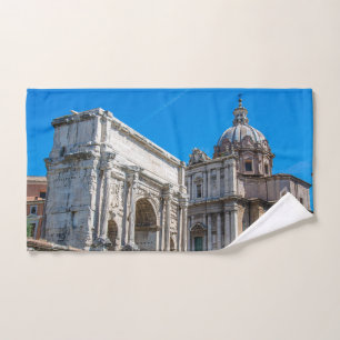 Ruinen des Römischen Forums in Rom, Italien Handtuch