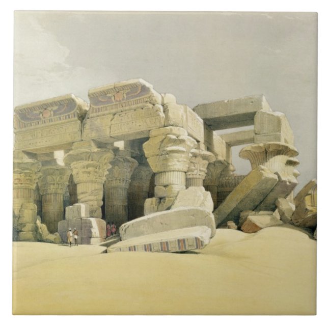 Ruinen des Tempels von Kom Ombo, "von Ägypten und Fliese (Vorderseite)
