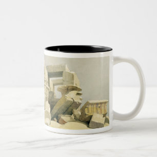 Ruinen des Tempels von Kom Ombo, "von Ägypten und Zweifarbige Tasse