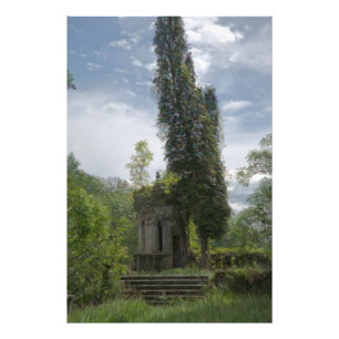 Ruinen im Garten Fotodruck