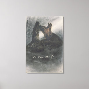 Ruinen in Groz-Nez, Jersey oder The Arch Leinwanddruck