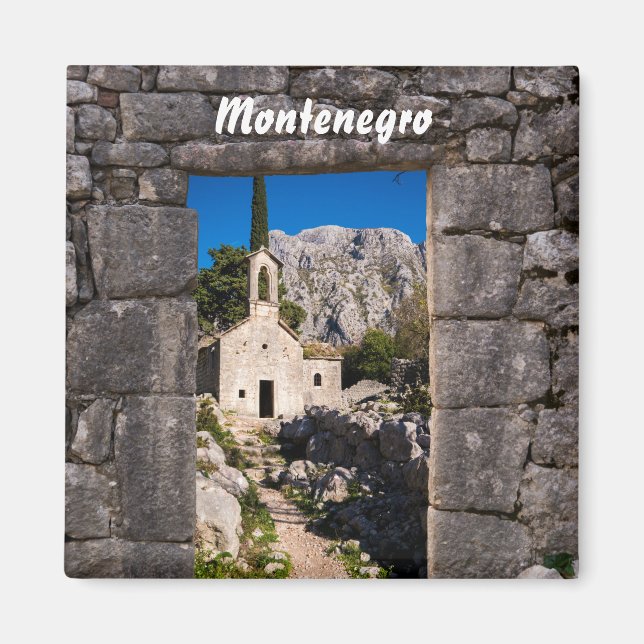 Ruinen in Kotor, Montenegro Magnet (Vorne)