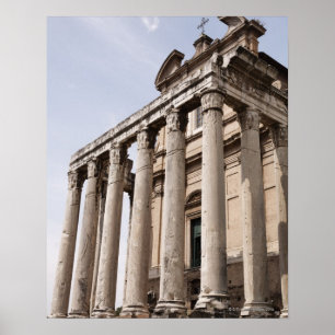 Ruinen in Rom, Italien 2 Poster
