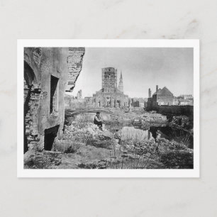 Ruinen von Charleston South Carolina 1865 Postkarte