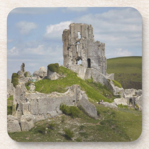 Ruinen von Corfe Castle, bei Wareham, Dorset, Untersetzer