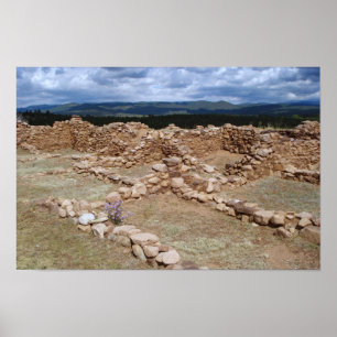 Ruinen von PECO-Pueblo Poster