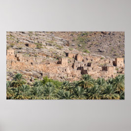 Ruinen von Riwaygh as-Safil - Sultanat Oman Poster