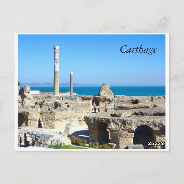 Ruines de Carthage II, carte postale (Dos)