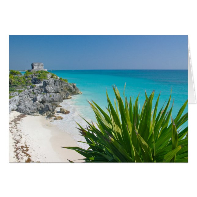 Ruines Mayas Sur La Plage De Tulum (Devant horizontal)