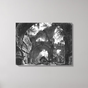 Ruinierte Galerie des Landhauses Adriana bei Leinwanddruck