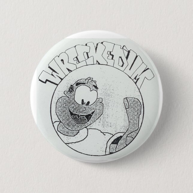 Ruinierter 'Um Melvin Kreis-Logo-Knopf Button (Vorderseite)