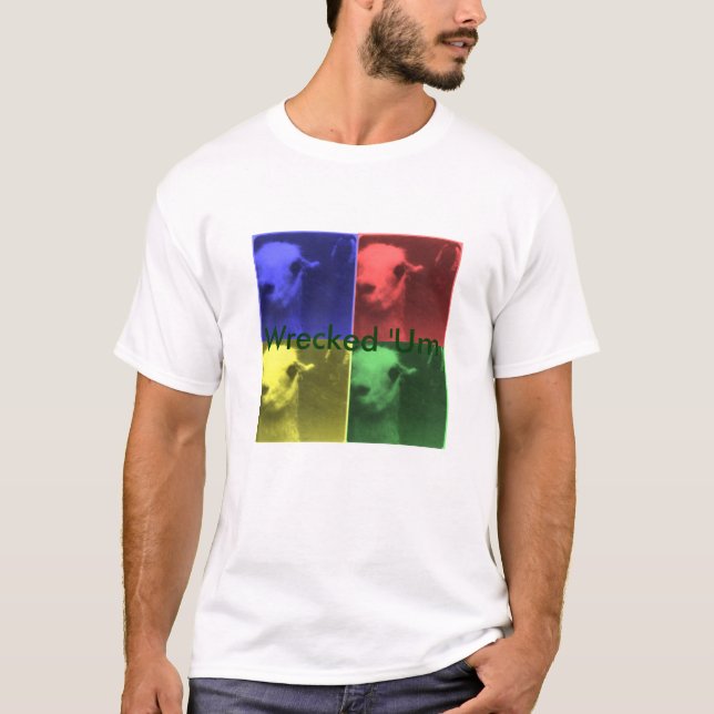 Ruiniertes 'Um Lama-Shirt T-Shirt (Vorderseite)