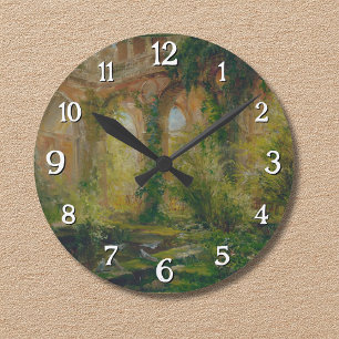 Ruins - Cour des comptes Ballroom Runde Wanduhr