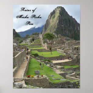 Ruins of Machu Picchu, Peru Poster