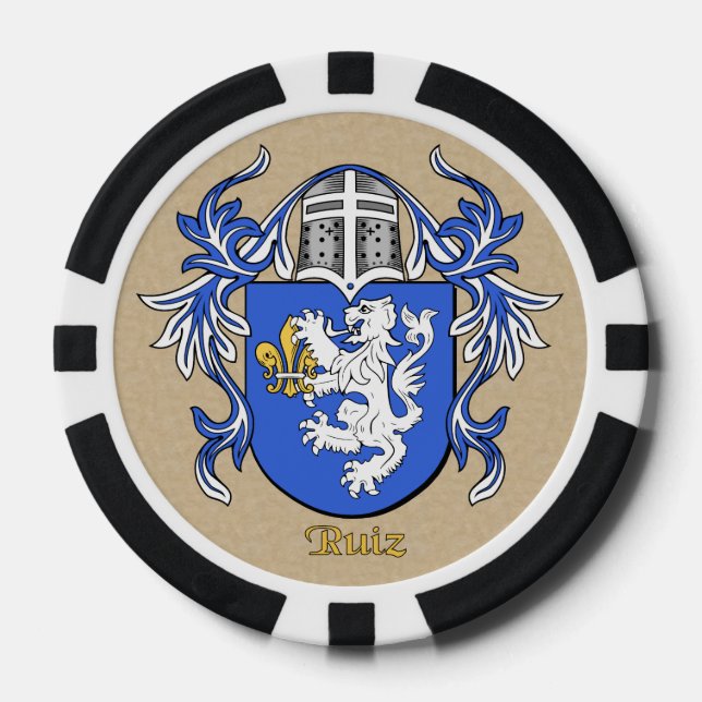 Ruiz Heraldic Arms Pokerchips (Vorderseite)