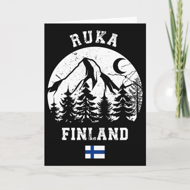 Ruka Kuusamo Finnland Skigebiet Rukatunturi Alpin Karte (Vorderseite)