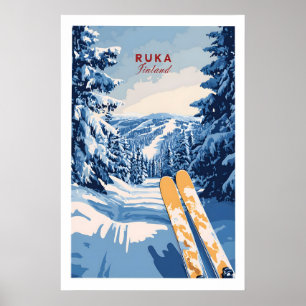 Ruka-Ski Trail-Druck 1 Poster