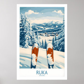 Ruka Ski-Wandkunst-Druck 1 Poster